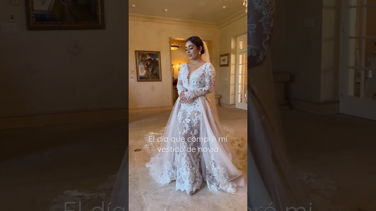 Le agregamos un overskirt🥹 #wedding #weddingdress