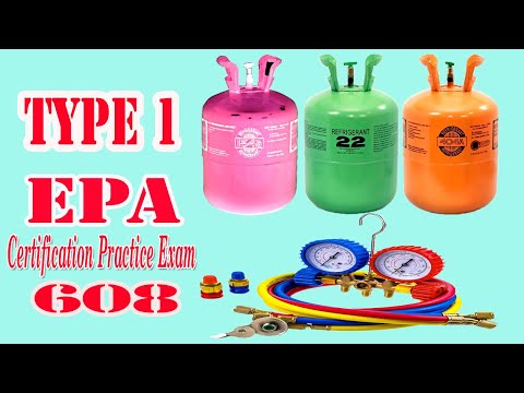 TYPE 1 | EPA608 Universal Certification Test Type1 Exam Practice Questions