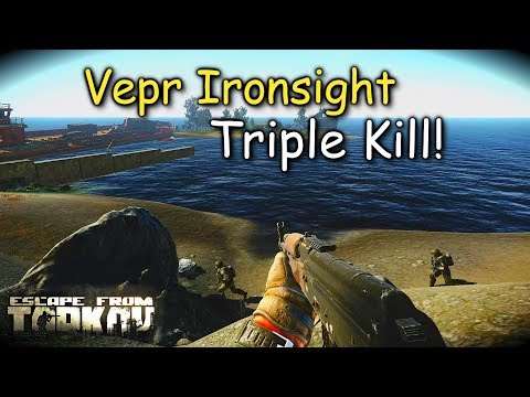 Vepr Ironsight Triple Kill! Escape From Tarkov!