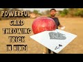 Learn to throw cards ( powerful ) in hindi | Throwing cards | SHUBH skills