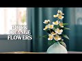 Mock Orange Flowers from Paper - Relaxing Art - Paper Crafts