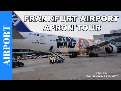 Frankfurt Airport Transfer! 🇩🇪 Apron Bus Transfer from Aircraft to Terminal