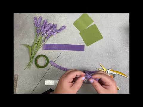 Crepe Paper Lavender Tutorial