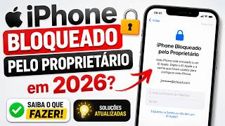 ✅ iPhone bloqueado pelo proprietário, COMO DESBLOQUEAR? Remover Bloqueio de Ativação do iPhone