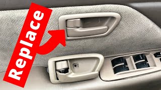 How To Replace A Broken Interior Door Handle On A Toyota Camry | Handy Hudsonite