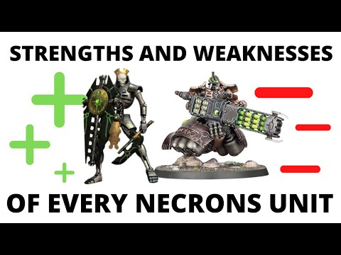 Strengths and Weaknesses for EVERY Necrons Unit - Necron CodexTactics!