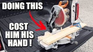 Bad YouTube advice can cost you a hand - Miter saw mistake!