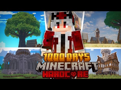 (الفلم الكامل) قضيت 1000 يوم في ماين كرافت هاردكور 1.22 !!