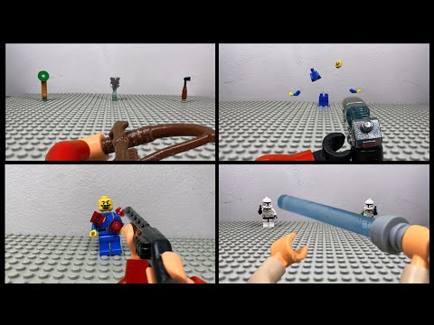 Lego first person stop motion weapons tests part 7