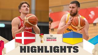 Denmark 🇩🇰 v Ukraine 🇺🇦 | Highlights | FIBA Basketball World Cup 2027 European Q