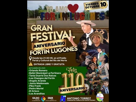 Festival 110° Aniversario del Fortín Cabo 1° Lugones