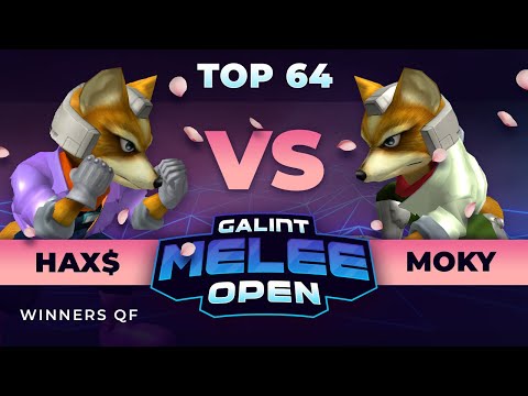 Galint Melee Open: Spring Edition - Hax$ (Blue Fox) vs Moky (Neutral Fox) - Top 64 WQF