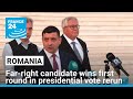 Far Right Candidate Wins First Round In Romania S Presidential Vote FRANCE 24 English