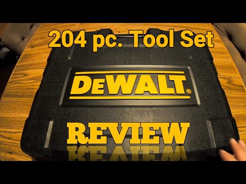 Dewalt 204 pc tool kit Review. Part# DWMT72165