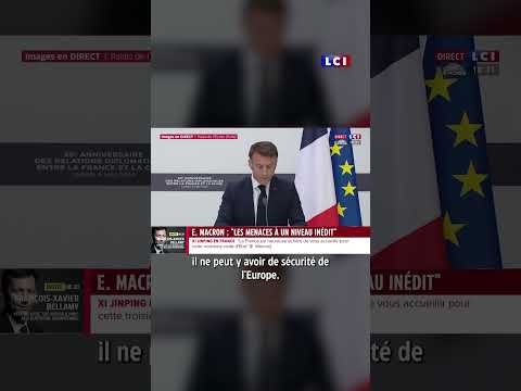 🗣️  Emmanuel Macron : 