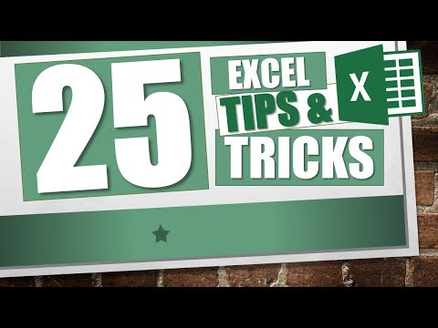 Top 25 Excel Tricks and Tips