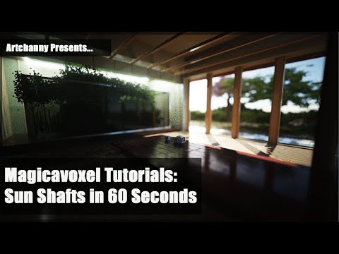 Magicavoxel Tutorials  - Sun Shafts in 60 Seconds