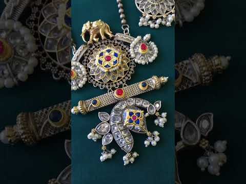 Antique silver replica chain pendant