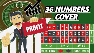 36 NUMBERS COVER 👍 ROULETTE STRATEGY TO WIN / CASINO ROULETTE #MONEY #CASINO #VIRAL