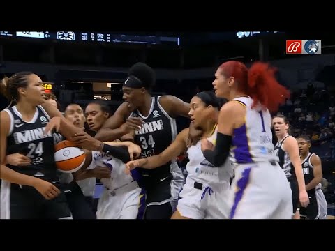 TEMPERS FLARE During Los Angeles Sparks/Lynx Game | SEVERAL Technicals Assessed. #WNBA #teacooper