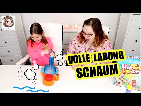 HOT TUB HIGH DIVE 🛀🏻 Wer bekommt den SCHAUM ab und geht baden?? 🏊🏻‍♀️ 3D Spiel | Hasbro Gaming