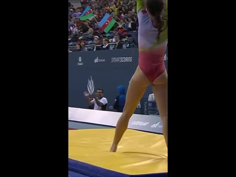 RAQUEL Pinto   Amazing Moment Of Her In Trampoline Gymnastics Skills#shorts