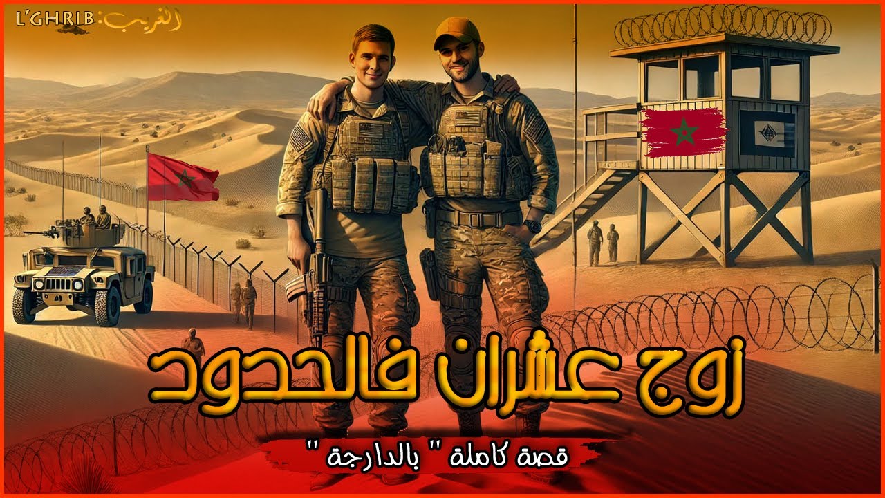 زوج عشران فالحدود... قصة كاملة بالدرجة" لغريب lghrib "