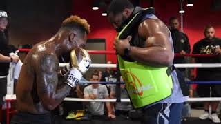 JERMELL CHARLO GOES BALLISTIC ON BODY PAD VS 300 lbs MAN