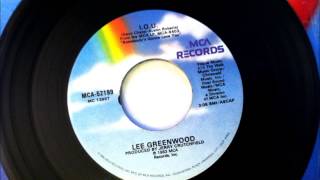 I. O. U.  , Lee GreenWood , 1983 Vinyl 45RPM