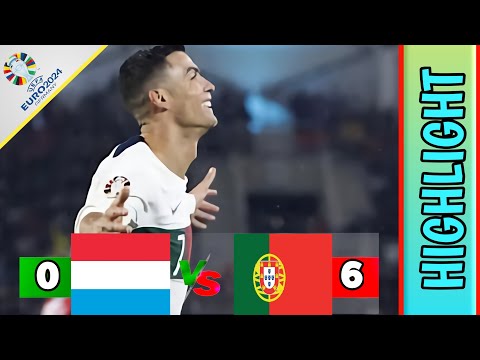 Luxembourg 0-6 Portugal || Euro 2024 qualifiers