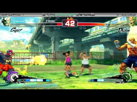 GUTS SF4 Top8 WS EMP Santhrax VS AG LuckyD