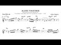 Sonny Rollins - Alone Together (transcription)
