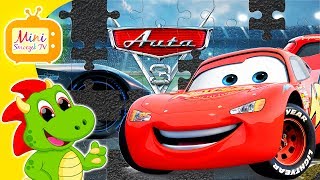 Auta 3 Zygzak McQueen Puzzle Dla Dzieci Z Bajki | Gry Zabawki Filmik Dla Dzieci Cars 3 [HD]