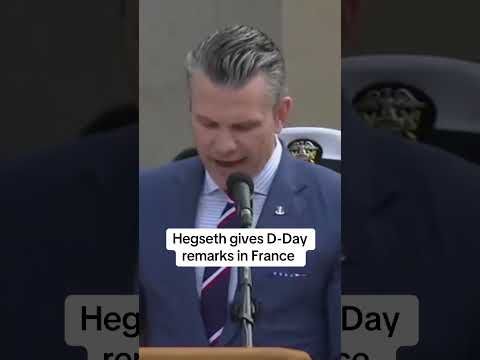 Video | Full: Hegseth gives D-Day commemoration remarks in France