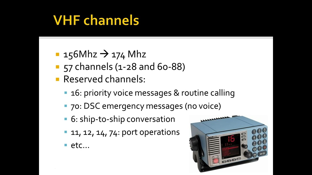 What VHF channel do marinas use? Tipseri