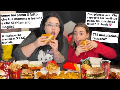 MUKBANG MC DONALD'S E DOMANDE SCOMODE CON LARA ! / chiara paradisi