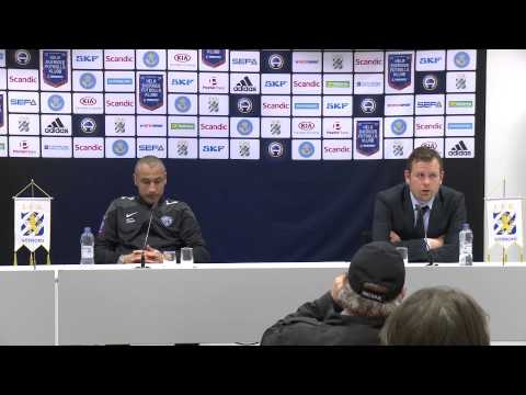 Presskonferensen efter IFK Göteborg - Falkenbergs FF