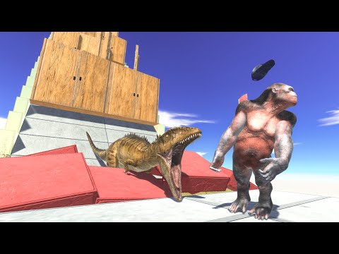 Falling Down the Stairs and Doors - Animal Revolt Battle Simulator