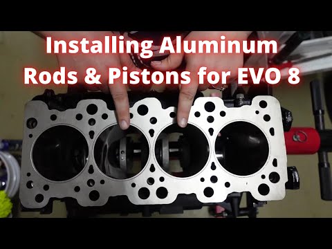 Installing Aluminum Rods & Pistons for Evo 8 | Amanda Rae Jean