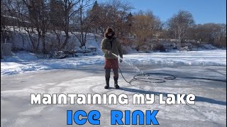 Maintaining My Lake Ice Rink