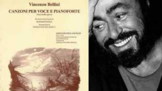 Luciano Pavarotti. Malinconia, Ninfa gentile. V. Bellini.