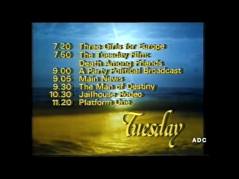 BBC1 end of news, weather, trailer & links announcer Bruce Hammal 4th May 1981