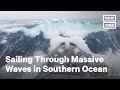 Patrol Ship Hits Massive Waves Near Antarctica