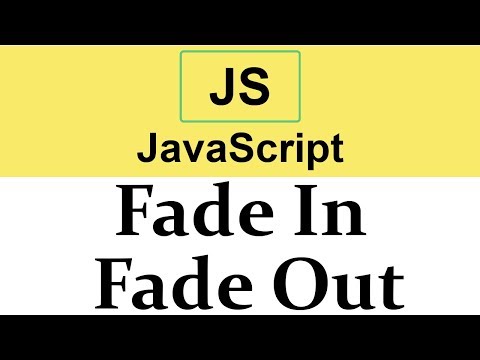 34 Fade In Fade Out animations in JavaScript