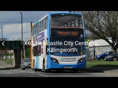 Stagecoach North East Service: X63 Newcastle City Centre to Killingworth.