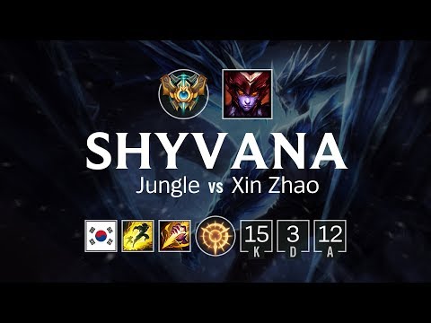 Shyvana Jungle vs Xin Zhao - KR Challenger Patch 8.11