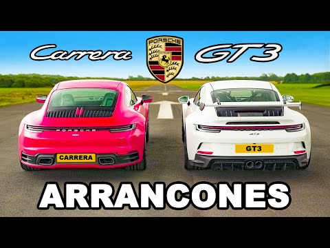 Porsche 911 GT3 vs Carrera: Carreras vs Básico ARRANCONES