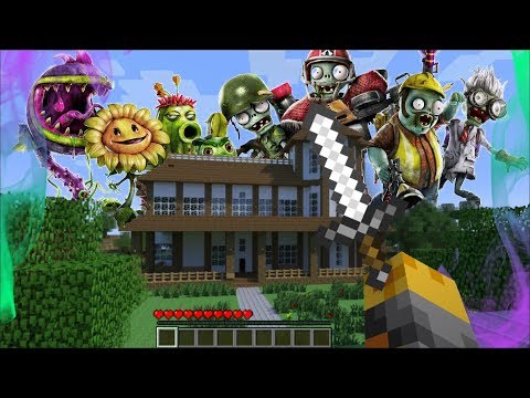 MC Naveed - Minecraft - GIANT PLANT VS ZOMBIES APPEAR IN MY HOUSE IN MINECRAFT !! Minecraft Mods
