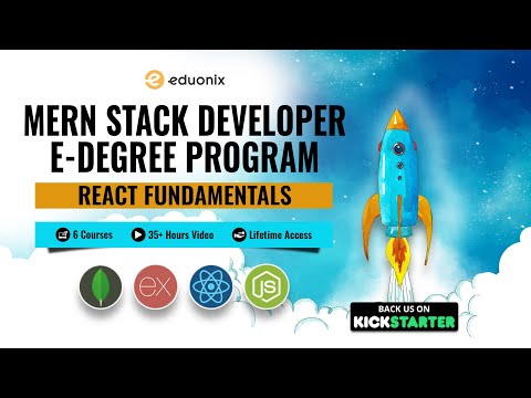 &#x202a;MERN Stack Developer E-Degree | Learn React | React Fundamentals | Kickstarter | Eduonix&#x202c;&rlm;