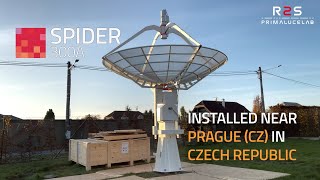 SPIDER 300A radio telescope for radio astronomy installed near Prague in Czech Republic